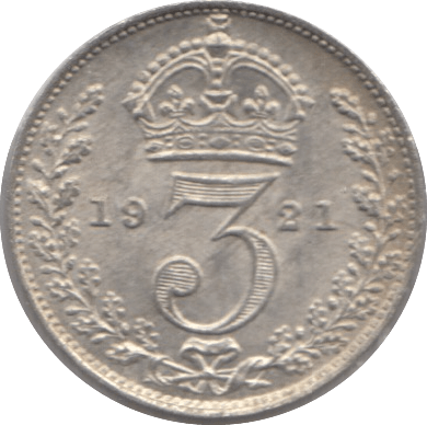 1921 SILVER THREEPENCE ( EF ) - Threepence - Cambridgeshire Coins