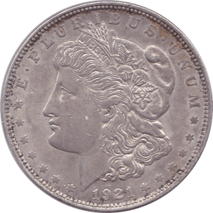 1921 SILVER USA MORGAN DOLLAR A - SILVER WORLD COINS - Cambridgeshire Coins