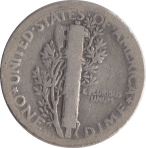 1921 SILVER USA ONE DIME - SILVER WORLD COINS - Cambridgeshire Coins