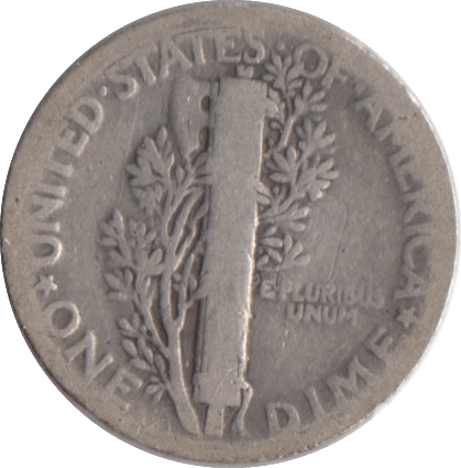 1921 SILVER USA ONE DIME - SILVER WORLD COINS - Cambridgeshire Coins