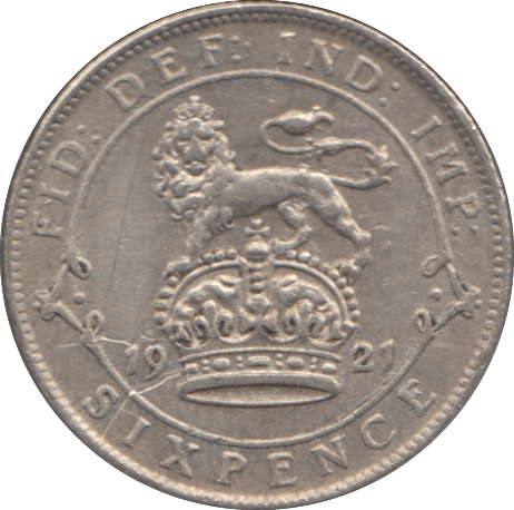1921 SIXPENCE ( AUNC ) 3 - Sixpence - Cambridgeshire Coins