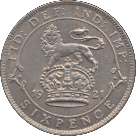 1921 SIXPENCE ( AUNC ) - Sixpence - Cambridgeshire Coins