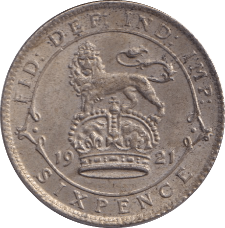 1921 SIXPENCE ( EF ) - Sixpence - Cambridgeshire Coins