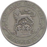 1921 SIXPENCE ( FINE ) 8 - SIXPENCE - Cambridgeshire Coins