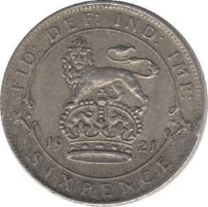 1921 SIXPENCE ( GVF ) 5 - Sixpence - Cambridgeshire Coins