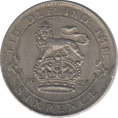 1921 SIXPENCE ( GVF ) 5 - Sixpence - Cambridgeshire Coins