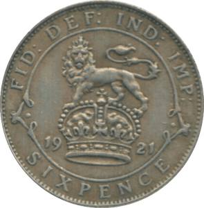 1921 SIXPENCE ( VF ) 1 - Sixpence - Cambridgeshire Coins