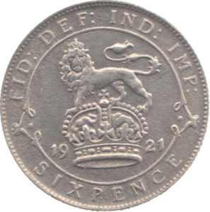 1921 SIXPENCE ( VF ) 2 - Sixpence - Cambridgeshire Coins
