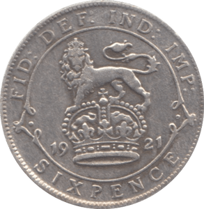 1921 SIXPENCE ( VF ) 2 - Sixpence - Cambridgeshire Coins