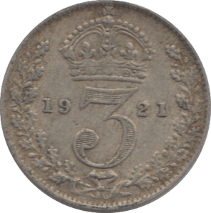 1921 THREEPENCE ( F ) 1 - Threepence - Cambridgeshire Coins