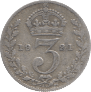 1921 THREEPENCE ( FINE ) - Threepence - Cambridgeshire Coins