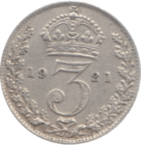 1921 THREEPENCE ( GVF ) 4 - Threepence - Cambridgeshire Coins