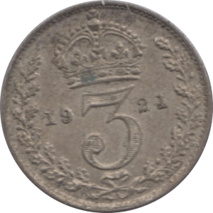 1921 THREEPENCE ( GVF ) - Threepence - Cambridgeshire Coins