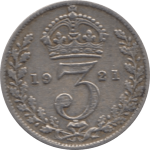 1921 THREEPENCE ( VF ) 1 - Threepence - Cambridgeshire Coins