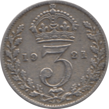 1921 THREEPENCE ( VF ) 1 - Threepence - Cambridgeshire Coins