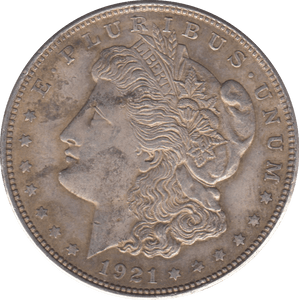 1921 USA SILVER MORGAN DOLLAR B - SILVER WORLD COINS - Cambridgeshire Coins