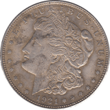 1921 USA SILVER MORGAN DOLLAR B - SILVER WORLD COINS - Cambridgeshire Coins
