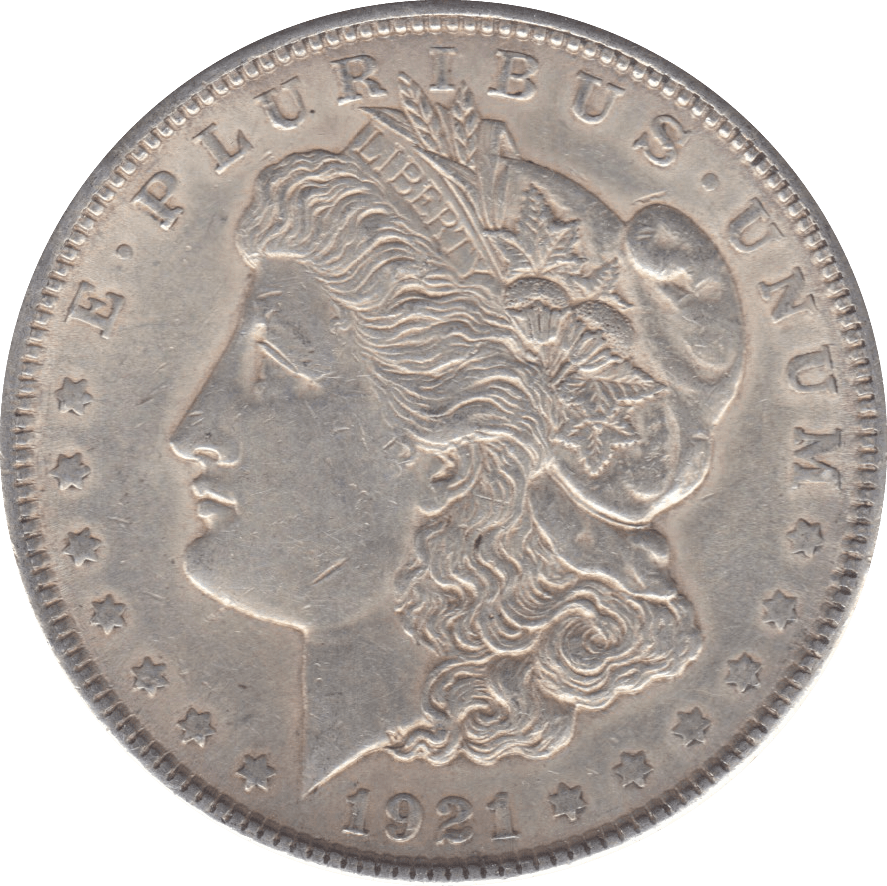 1921 USA SILVER MORGAN DOLLAR C - SILVER WORLD COINS - Cambridgeshire Coins