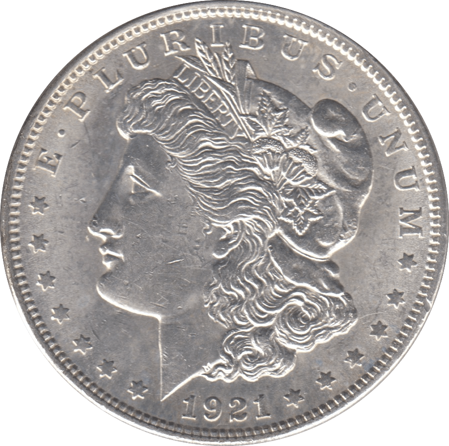 1921 USA SILVER MORGAN DOLLAR PHILADELPHIA MINT - SILVER WORLD COINS - Cambridgeshire Coins
