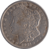 1921 USA SILVER MORGAN DOLLAR SAN FRANCISCO MINT - SILVER WORLD COINS - Cambridgeshire Coins