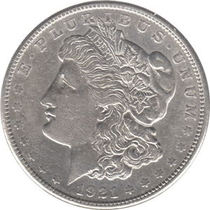 1921 USA SILVER MORGAN DOLLAR SAN FRANCISCO MINT - WORLD COINS - Cambridgeshire Coins