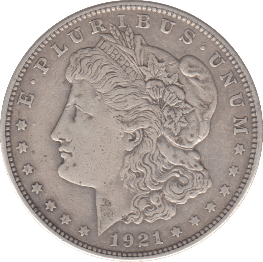 1921 USA SILVER MORGAN DOLLAR - WORLD COINS - Cambridgeshire Coins