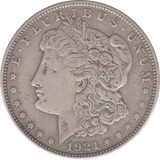 1921 USA SILVER MORGAN DOLLAR - WORLD COINS - Cambridgeshire Coins