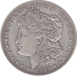 1921 USA SILVER MORGAN DOLLAR - WORLD COINS - Cambridgeshire Coins