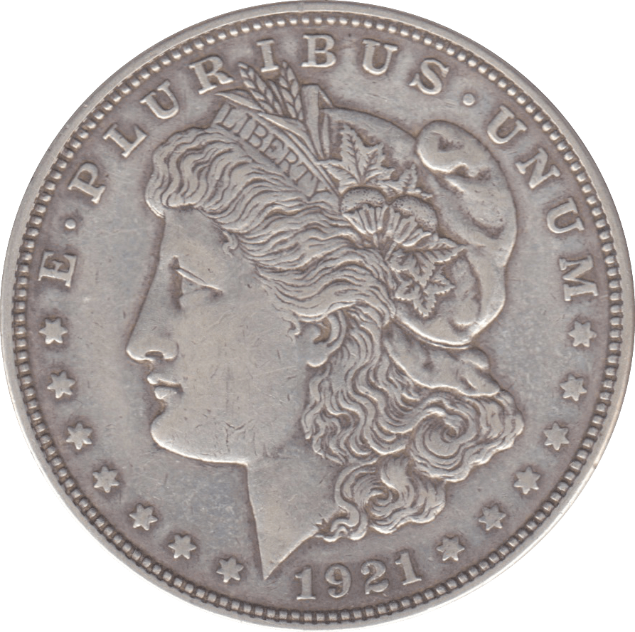 1921 USA SILVER MORGAN DOLLAR - WORLD COINS - Cambridgeshire Coins