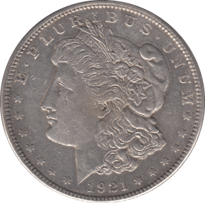 1921 USA SILVER ONE DOLLAR - SILVER WORLD COINS - Cambridgeshire Coins