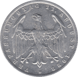 1922 3 MARK GERMANY - WORLD COINS - Cambridgeshire Coins