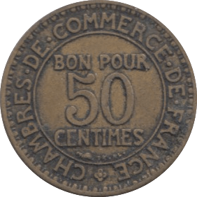 1922 50 CENTIMES FRANCE - WORLD COINS - Cambridgeshire Coins