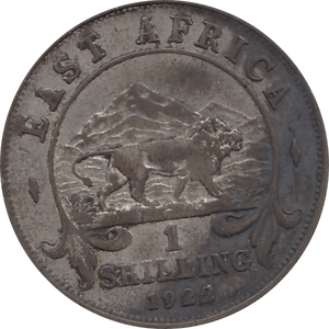 1922 BASE SILVER SHILLING GEORGE V BRITISH EAST AFRICA REF H133 - SILVER WORLD COINS - Cambridgeshire Coins