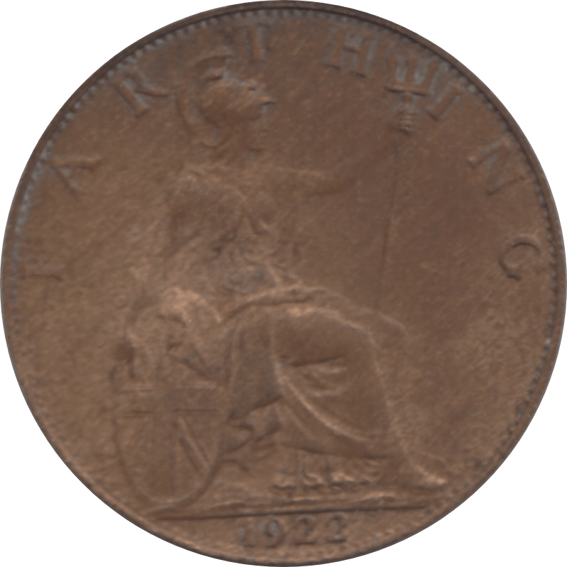 1922 FARTHING 2 ( EF ) 32 - Farthing - Cambridgeshire Coins