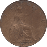 1922 FARTHING 2 ( EF ) 32 - Farthing - Cambridgeshire Coins