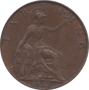 1922 FARTHING ( EF ) 2 - Farthing - Cambridgeshire Coins