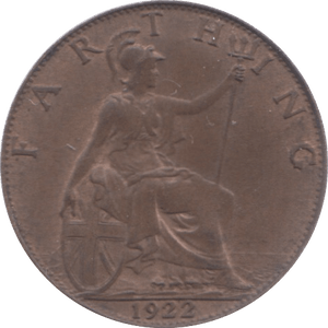 1922 FARTHING ( EF ) 3 - Farthing - Cambridgeshire Coins