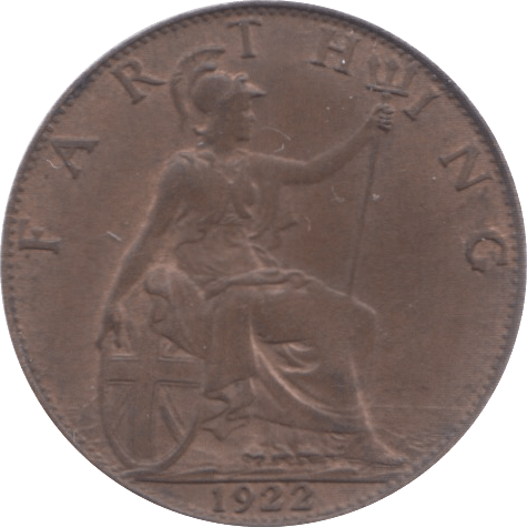 1922 FARTHING ( EF ) 3 - Farthing - Cambridgeshire Coins