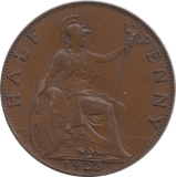 1922 FARTHING ( EF ) - Farthing - Cambridgeshire Coins