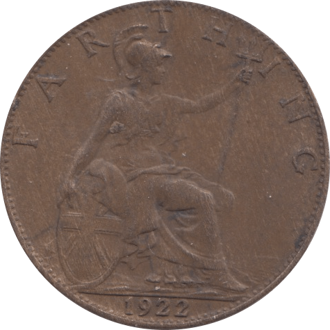 1922 FARTHING ( EF ) - Farthing - Cambridgeshire Coins