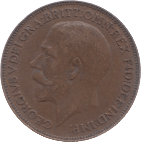 1922 FARTHING ( GVF ) 3 - Farthing - Cambridgeshire Coins