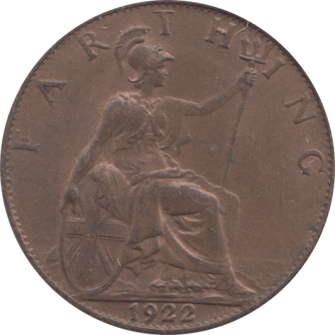 1922 FARTHING ( UNC ) - Farthing - Cambridgeshire Coins