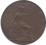 1922 FARTHING ( VF ) 23 - Farthing - Cambridgeshire Coins