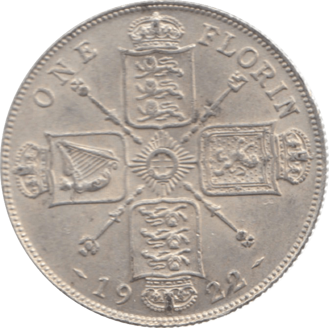 1922 FLORIN ( EF ) 23 - Florin - Cambridgeshire Coins