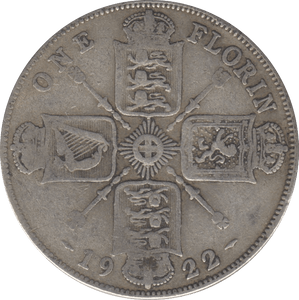 1922 FLORIN ( FINE ) 6 - Florin - Cambridgeshire Coins