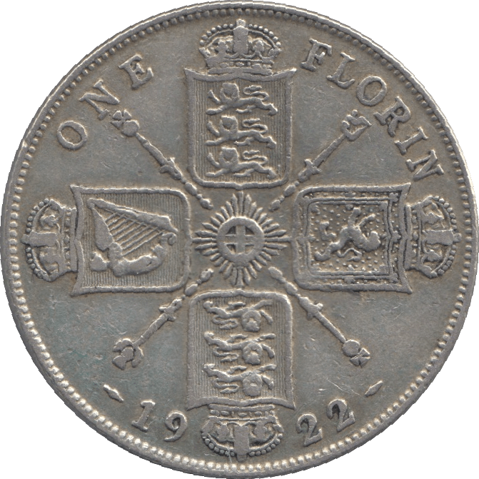 1922 FLORIN ( GF ) - FLORIN - Cambridgeshire Coins