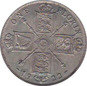 1922 FLORIN ( VF ) B - Florin - Cambridgeshire Coins