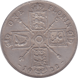 1922 FLORIN ( VF ) D - Florin - Cambridgeshire Coins