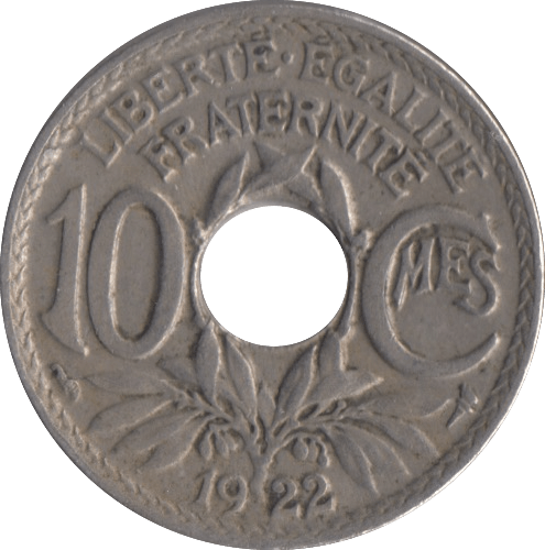 1922 FRANCE 10 CENTIMES - WORLD COINS - Cambridgeshire Coins