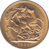 1922 GOLD SOVEREIGN ( AUNC ) PERTH MINT - Sovereign - Cambridgeshire Coins